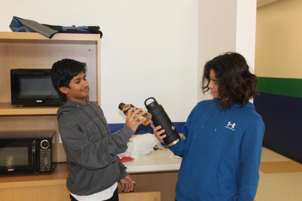 Eighth grader Ishaan Rao and seventh grader Louie Moss are baffled by their discovered treasures in the Lost and Found. The lost and Found has been full of items from shoes to retainers.